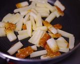 蓮根とちくわのバター醤油焼き作り方4写真