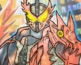 仮面ライダーセイバー☆ケーキキャラチョコ作り方7写真