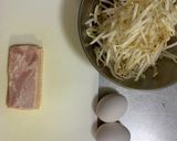 冷蔵庫にある材料でとんぺい焼き♪作り方1写真
