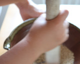 蒸し炒めごぼうで、簡単胡麻和え作り方2写真