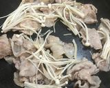 時短！蜂蜜豆苗豚肉炒めでアフリカ森林保全作り方3写真