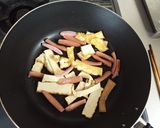 簡単!厚揚げと高菜の焼きビーフン作り方3写真