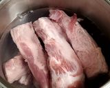 とろとろ豚バラ軟骨煮込み作り方1写真