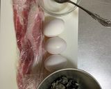 簡単！本格中華！！豚肉とキクラゲの卵炒め作り方1写真