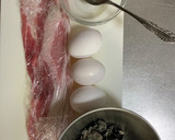 簡単！本格中華！！豚肉とキクラゲの卵炒め作り方1写真