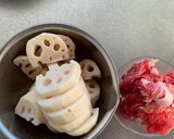 牛肉れんこん作り方1写真