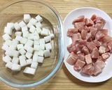 簡単でオシャレな鶏と大根のクリーム炒め作り方1写真
