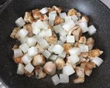 簡単でオシャレな鶏と大根のクリーム炒め作り方5写真