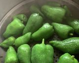 蒸しピーマンのおひたし作り方1写真