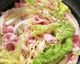 白菜と豚バラのミルフィーユ鍋作り方1写真