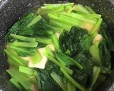 小松菜と高野豆腐の煮物作り方3写真
