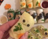 ハロウィンに♪ミニおばけのサラダロール作り方13写真