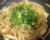 豚肉と玉ねぎとえのきの甘辛焼き作り方3写真