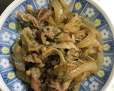 豚肉と玉ねぎとえのきの甘辛焼き作り方4写真