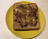 サバ照り焼き缶納豆トースト作り方5写真
