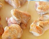 専用調味料で鶏肉と揚げ長芋のレモンソテー作り方6写真