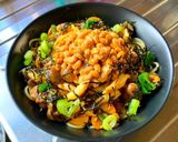 きのこと納豆の和風スパゲッティーニ作り方7写真