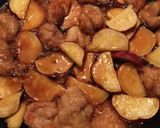 さつまいもと鶏肉の黒酢煮作り方4写真