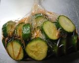 ふたてまレシピ　きゅうりのオリーブ漬け作り方1写真