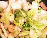 鶏胸肉とベーコン白菜のトロッとミルク煮作り方2写真