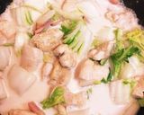鶏胸肉とベーコン白菜のトロッとミルク煮作り方3写真