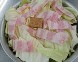 ふたてまレシピ　キャベツ蒸し作り方2写真