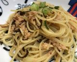 簡単♪鮭フレークと塩昆布のブレインパスタ作り方3写真