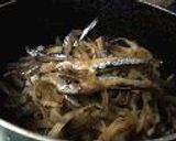 きびなごと牛蒡の山椒煮作り方3写真