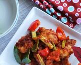 鶏胸肉とカラフル野菜のマスタードソテー作り方6写真