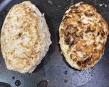 鶏ひき肉のハンバーグ♡ 卵なし作り方5写真