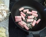 キノコじゃがいもベーコンのクリームパスタ作り方3写真