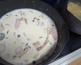 キノコじゃがいもベーコンのクリームパスタ作り方6写真