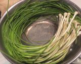 ノビル(ニラ)のかき揚げ(パン屋の賄い)作り方1写真
