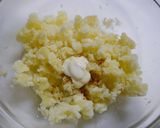 簡単！焼きコロッケ+さつまいも！鬼饅頭風作り方3写真