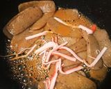 弁当★こんにゃくカニかまピリ辛味噌煮込み作り方5写真
