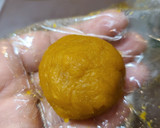 ミニサイズ☆秋のかぼちゃ煮物風 de 柿作り方8写真