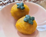 ミニサイズ☆秋のかぼちゃ煮物風 de 柿作り方9写真