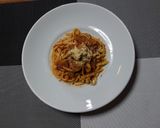 ヨウサマの減塩牛スジ風デミソースパスタ作り方6写真
