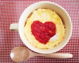 レンジで❤オートミールのマグ・オムライス作り方5写真