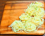 カマンベールサンチュ蒸し〜つけパスタ〜作り方12写真