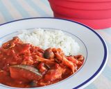 かぼちゃときのこの無水トマト缶カレー作り方6写真