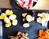 野菜たっぷり手羽元のケチャップ煮作り方1写真