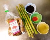 簡単！菊芋とアスパラの七味ソース炒め作り方1写真