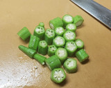 オクラとみょうがのめんつゆ和え作り方1写真