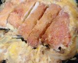 チキンカツで親子カツ丼！曲げわっぱ弁当作り方3写真
