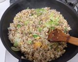 肉そぼろとレタスの炒飯作り方4写真