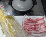豚バラと白菜のミルフィーユ鍋作り方1写真