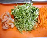 簡単!銀鮭と豆苗のピリ辛炒め作り方1写真