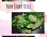 サツマイモの葉ニンニクナムル炒め(簡単)作り方3写真