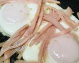 細切ハムのハムエッグ&ベビーリーフサラダ作り方3写真